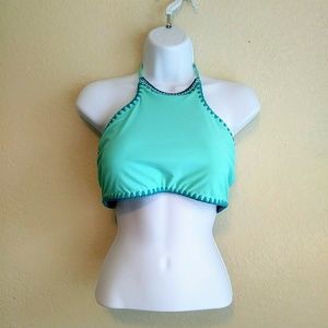 Jessica Simpson Reversible Halter Bikini Top